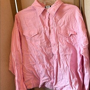 ELCC Pink Button-Up Shacket xl